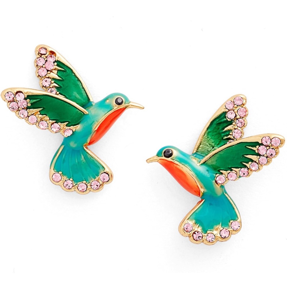 Kate Spade NY hummingbird stud earrings